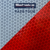 SET | with 20 panel fence | and 21 base plates | on twin pallet | with lamp adapter | with red/white foil, type RA2/B | type of barrier ULTRA white